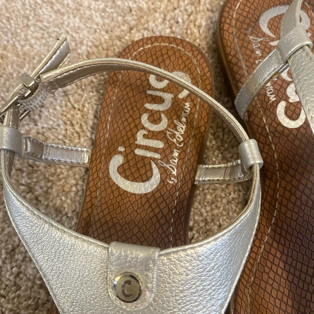 Circus by Sam Edelman Carolina Silver and Brown Sandals